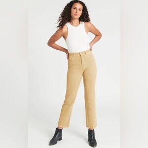 ROLLA’S Original High Rise Straight Corduroy Pants Tan Size 28